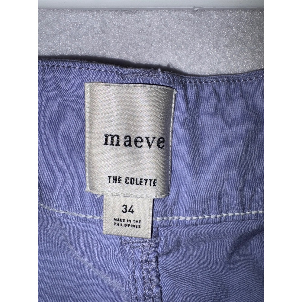 Maeve The Colette Crop‎ Wide Leg Pants Lavande Purple High Rise Size 34 NEW - Picture 6 of 9